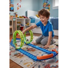Aksoy Toys Glow Speed Track Yarış Pisti Seti 46 Parça Çift Loop Işıklı, Hızlı Yarış Arabalı Oyun Seti