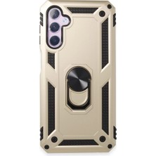 xirshop Samsung Galaxy A24 4g Kılıf Sofya Yüzüklü Silikon Kapak - Gold