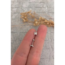 Jaida Moda Gümüş Çelik Tragus Helix Piercing Kadın Kullanıcılar İçin Şık ve Dayanıklı