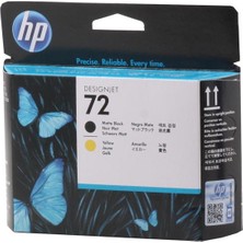 Freedom Storee Hp C9384A 72 Matte Black-Yellow Mat Siyah-Sarı Baskı Kafası C9384A
