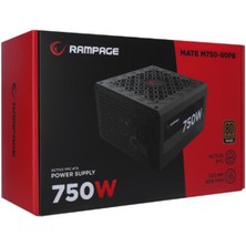 Novis Liora Rampage Mate M750-80PB 750W 12CM Fan Full Modular 80 Plus Bronze Aktif Pfc Siyah Power Supply