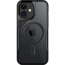 xirshop Iphone 12 Kılıf Boyi Magsafe Silikon Kapak - Siyah