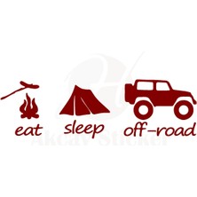 Ruselland Eat Slepp Offroad Oto Özel Yeni Sticker 4x4 Özel Yeni Sticker Kırmızı 40*13 cm