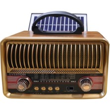 Cash Dukkan Everton RT-682 Solarlı,şarjlı Nostaljik Radyo (Bluetooth-Usb-Sd-Fm )