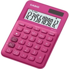 Paxteks Casio MS-20UC-RD 12 Hane Koyu Pembe Masa Üstü Hesap Makinesi