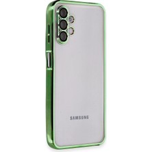 xirshop Samsung Galaxy A04S Kılıf Razer Lensli Silikon - Yeşil