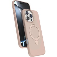 xirshop Apple Iphone 16 Pro Max Regal Magsafe Standlı Kapak - Çöl Titanyum