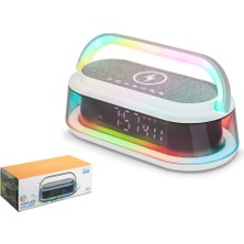 No35 Hadron A913 Bluetooth Speaker Rgb Beyaz