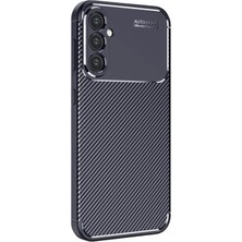No35 Newface Samsung Galaxy S25 Kılıf Auto Focus Karbon Kapak - Lacivert