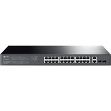 No35 Tp-Link TL-SG1428PE 24 Port 10-100-1000 Poe+ Switch 2 Port Sfp Çelik Kasa Rack Mount