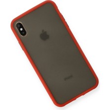 No35 Newface Iphone Xs Max Kılıf Montreal Silikon Kapak - Kırmızı