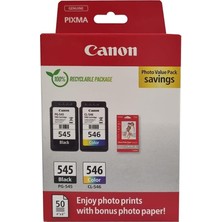 AK-SA-STR Canon PG-545 CL-546 Photo Value 2'li Mürekkep Kartuş
