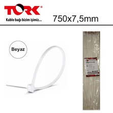 Uslucan Alışveriş Tork TRK-750-7,5MM Beyaz 100LÜ Kablo Bağı