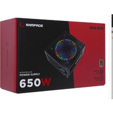 Rampage RGB-650 650W 80 Plus Bronze Aktif Pfc 12CM Rgb Fanlı Power Supply