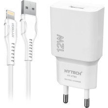 AK-SA-STR Hytech HY-XT50L 12W 5V 2.4A Iphone Beyaz Kablo + Ev Şarj Adaptör