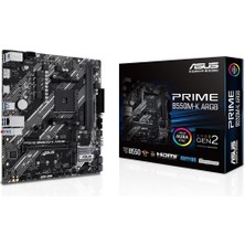 AK-SA-STR Asus Prime B550M-K Argb 5100MHZ (Oc) Ddr4 Soket Am4 M.2 HDMI Matx Anakart