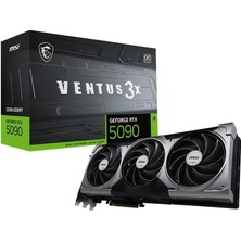 MK Beykoz Msı Geforce RTX5090 32G Ventus 3x Oc 32GB Gddr7 512 Bit Dlss 4 Ekran Kartı