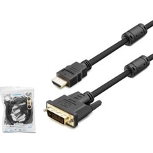 Celik Avm Hadron HDX7752 DVI (M) To HDMI (M) Kablo 24+1 Pvc 1.8m Si̇yah 1.8m