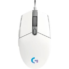 Cash Dukkan Logitech 910-005797 G203 Optik Kablolu Gaming Oyuncu Mouse Makrolu Beyaz Optik