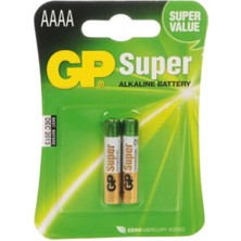 No35 Gp Aaaa 25A Alkalin Incenin Incesi Pil 2'li Paket GP25A-U2