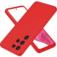 No35 Newface Samsung Galaxy S25 Ultra Kılıf First Silikon - Kırmızı