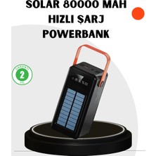No35 Powerbank Hızlı Şarj Solar Güneş Enerjili Çok Girişli