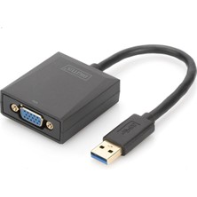 No35 Digitus DA-70840 USB 3.0 - VGA Grafik Adaptörügiriş: 1 x USB 3.0 Usb-A 1 x VGA (HD15)