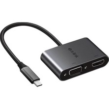 Zemira S-Link Swapp SW-U516 4K@30Hz Typec To HDMI + VGA Adaptör