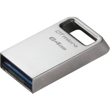 MK Beykoz Kingston DTMC3G2-64GB Datatraveler Micro 200MB-S Metal USB 3.2 Gen 1 Flash Bellek