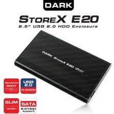 MK Beykoz Dark DK-AC-DSE20 E20 2.5" USB 2.0 Sata Si̇yah