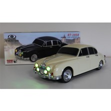 Zemira Everton RT-1958 Bej Arabalı Bluetooth Fm-Usb-Tf-Aux Şarjlı Nostaljik Radyo