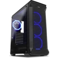 Maxdora Dark Guardian 4X12CM Dual Rgb Fan Usb3.0 T-Glass Atx Oyuncu Kasası