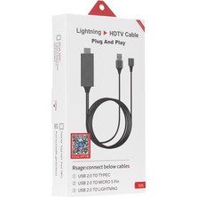 MK Beykoz Hytech HY-XO54 Görüntü Aktarıcı Kırmızı-Siyah Usb-F To HDMI 1m Mobil Telefon Uyumlu Kablo