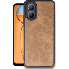 xirshop Oppo A38 Kılıf Aras Deri Kapak - Taba