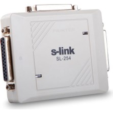 AK-SA-STR S-Link SL-254 2 Port Otomatik Switch (Giriş 2 Adet Dişi DB25 Paralel Port)(Çıkış DB25 Paralel)