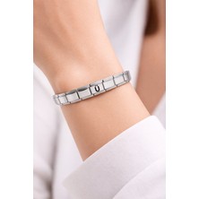 Kişiye Özel Ü Harfli Çelik Bileklik – Paslanmaz Çelik Bilek, Zarif ve Minimal Harf Bileklik