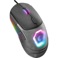 Paxteks Rampage Hyalo M1 Siyah Değiştirilebilir 3 Kapaklı Rgb 12000 Dpi Gaming Oyuncu Mouse