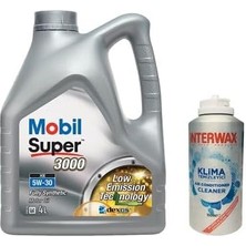 Super 3000 Xe 5W30 Motor Yağı 4 L + 03047 Interwax Klima Temizleyici