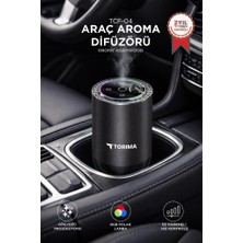 Torima Araç İçi Aroma Difüzörü Hava Nemlendirici Rgb Işıklı Şarjlı Oda ve Araba Kokusu TCF04 Ebony Agarwood