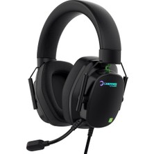Power Kai Titanium Siyah 7.1 Surround Hi-Fi Manyetik Pad RGB Gaming Kulaklık Mikrofonlu Bluetooth