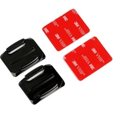 Gopro Uyumlu 2 Oval Kavisli 3m Yapışkanlı Bağlantı Aparatı