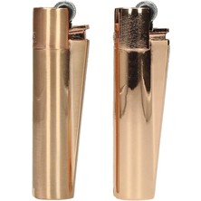 Classic Metal Flint - 1 Çakmak Pembe Altın Fırçalanmış