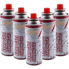 Gazı (5 Adet) Bütan Propan Tüpü Portatif Ocak Kartuşu Tek Kullanımlık Pürmüz Yedeği 227 gr