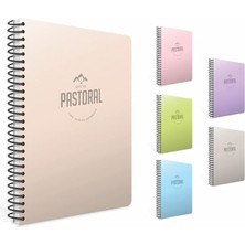 187788 Defter A4 Pastoral Spiralli Pp 60 Yaprak Kareli 3234