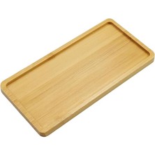 Amaçlı Bambu Kare Yuvarlak Köşeli Sunum ve Servis Tepsisi - Şık Ahşap Görünümlü Dayanıklı Tepsi, Yağdanlık Altlığı, Mutfak ve Banyo Için Kullanışlı Organizer