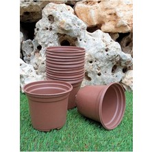 Vakum Saksı 15 Adet 12X9 cm 0,70 Lt Plastik Saksı Ucuz Saksı Fide Üretim Saksısı Fide Saksısı