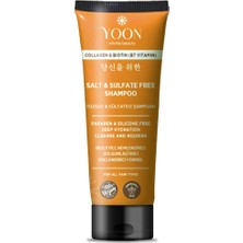 Sülfatsız ve Tuzsuz Şampuan, Kolajen Biotin B7 Içerikli Parabensiz, Güçlendiren Besleyici ve Nemlendirici Vegan Şampuan 250ML