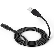 Yedek USB Şarj Kablosu 5V Şarj Cihazı Elektrik Kablosu Elektrikli Tıraş Makinesi Için, Philips Oneblade Norelco QP2724/90, QP2834/70, MG5910/49, MG7910/49, MG9510/60 ile Uyumlu