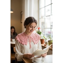 Pulur.co El Örgüsü Tığ Işi Retro Vintage Dantel Model Yakalık