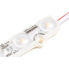 Adet Beyaz 10000K Samsung Modül LED Mercekli 12V 1.08 Watt, Beyaz ve Günışığı Renk Seçeneği, Tabela, Akvaryum, Vitrin Uygulama